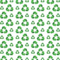 Recycle ideal trendy multicolor repeating pattern illustration background design vector