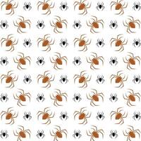 Black spider staggering trendy multicolor repeating pattern illustration background design vector