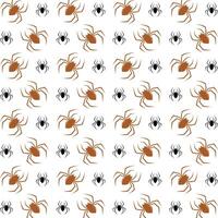 Black spider staggering trendy multicolor repeating pattern illustration background design vector