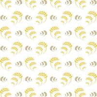 Agriculture wheat crafty trendy multicolor repeating pattern illustration background design vector