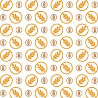 Wheat usable trendy multicolor repeating pattern illustration background design vector