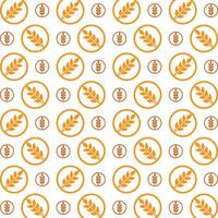 Wheat usable trendy multicolor repeating pattern illustration background design vector
