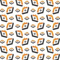 Sweet home handy trendy multicolor repeating pattern illustration background design vector