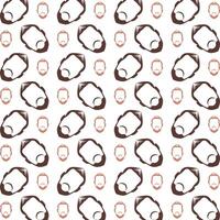 Masculine beard handy trendy multicolor repeating pattern illustration background design vector