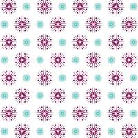 Cute flowers crafty trendy multicolor repeating pattern illustration background design vector