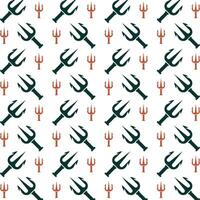 Magic trident crafty trendy multicolor repeating pattern illustration background design vector