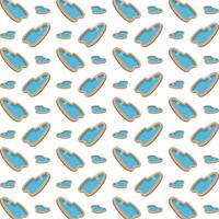 Pool ideal trendy multicolor repeating pattern illustration background design vector