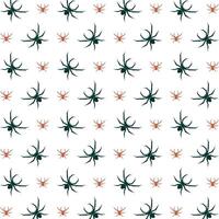 Spider crafty trendy multicolor repeating pattern illustration background design vector