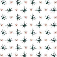 Spider crafty trendy multicolor repeating pattern illustration background design vector