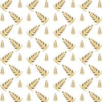 Wheat crafty trendy multicolor repeating pattern illustration background design vector