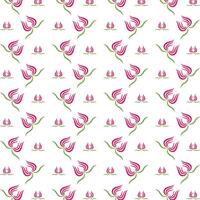 Flower lotus crafty trendy multicolor repeating pattern illustration background design vector