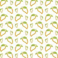 Mango crafty trendy multicolor repeating pattern illustration background design vector