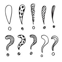 Image of question mark and exclamation mark icon on white background. vector