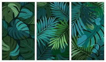Wallpaper smartphone tropics vector