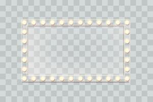 a front view marquee with glow lights vector