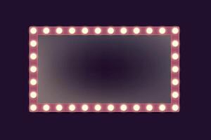 a red marquee with lights front view vector