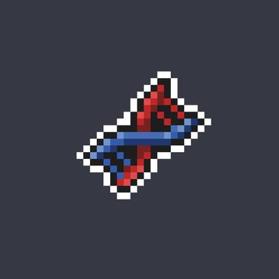 DNA gen in pixel art style