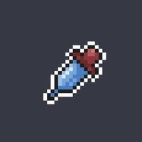 dropper tool in pixel art style vector