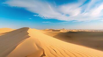 vaste le sable dunes élongation à travers le désert video