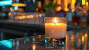 The soothing fragrance of the candles added another layer to the sensory experience of the mixology class. video