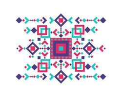 Fashion mexican, navajo or aztec, native american pattern. Geometric ethnic decoration. Colored tribal design element for tattoo, frame and border, textile, fabric or paper print. vector