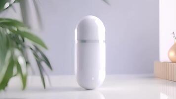 un' a forma di capsula Salute sensore quello monitor esposizione per dannoso tossine e inquinanti porzione individui rendere stile di vita i cambiamenti per meglio complessivamente Salute. video