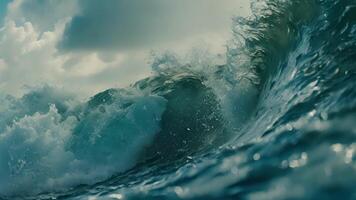 Massive Wave in the Middle of the Ocean video