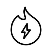 heat energy outline icon pixel perfect design good for website and mobile app vector