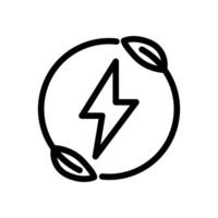 eco electricity outline icon pixel perfect design good for website and mobile app vector