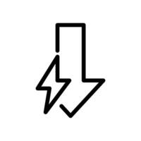 electricity down outline icon pixel perfect design good for website and mobile app vector