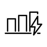 electricity chart outline icon pixel perfect design good for website and mobile app vector
