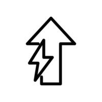 electricity up icon pixel perfect design good for website and mobile app vector