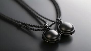An image of a weighted necklace designed to provide gentle pressure on the vagus nerve and promote relaxation. video