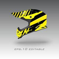 motocross casco librea envolver diseño vector