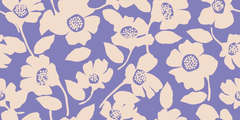 Exotic hand drawn flowers, seamless patterns with floral for fabric, textiles, clothing, wrapping paper, cover, banner, home decor, abstract backgrounds.