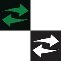 Exchange icon pair on dark background vector