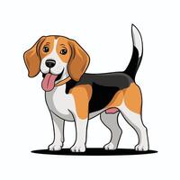 Dog Breed in Different Poses vector