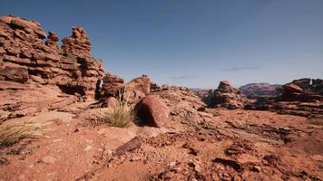 un rocoso zona con rocas y un cielo antecedentes video