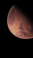 incrível nascer do sol em a planeta Marte video