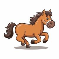 Horse Animal flat illustration design vector