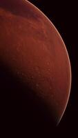 red planet Mars in the starry sky video