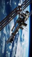 International Space Station. Elements of this image furnished by NASA video