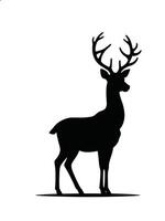 Deer, raindeer. Flat illustration. Isolated on white background vector