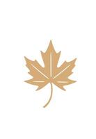 maple leaf silhouettes on the white background vector