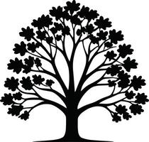 sencillo pino plano árbol ilustración en blanco antecedentes vector
