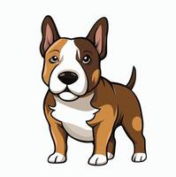 Jack Russell terrier perro dibujos animados Arte vector