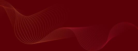 Abstract horizontal background with smooth lines with a gradient. Modern impressive technology banner for website wallpaper design. Spectacular minimalistic graphics. vector