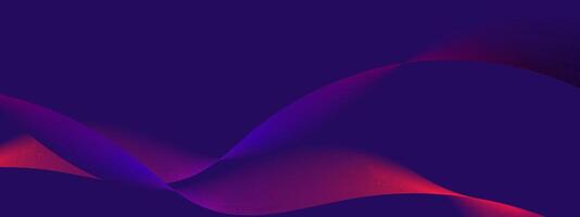 Abstract horizontal background with smooth lines with gradient.Modern technological banner for wallpaper website design.Effective minimalistic graphics. vector