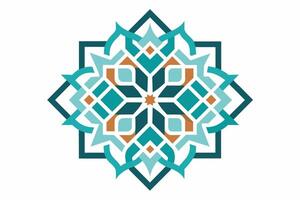 Delicate patterns inspired by Islamic geometric art vector