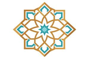 Delicate patterns inspired by Islamic geometric art vector